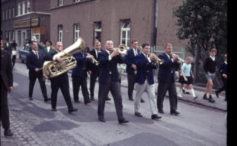 Pützlachstraße, Kapelle Hebisch, Schützenfest 1965